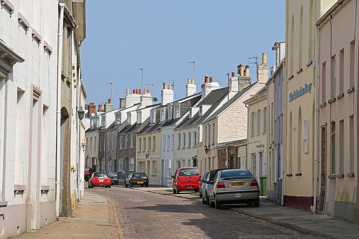 High Street St. Anne in Alderney
