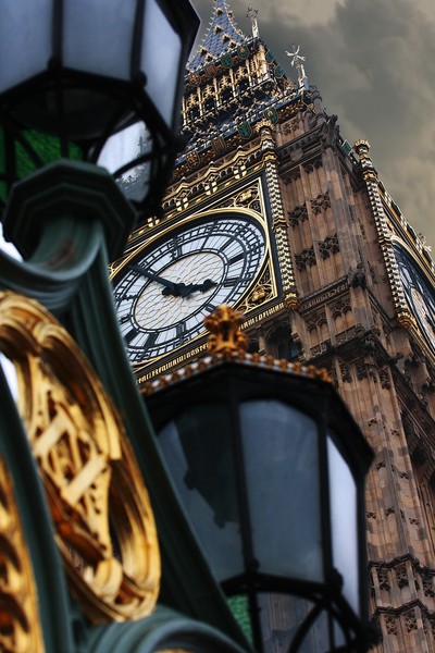Street Lamp Against Big Ben