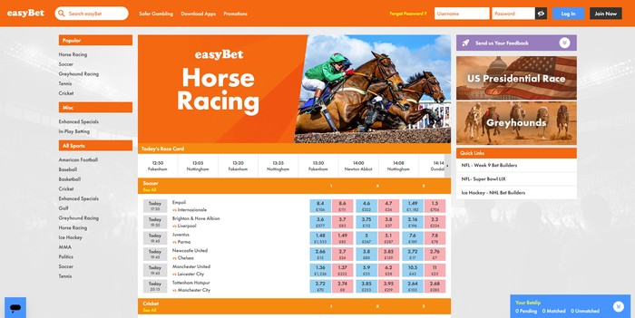 EasyBet Horse Racing Screenshot