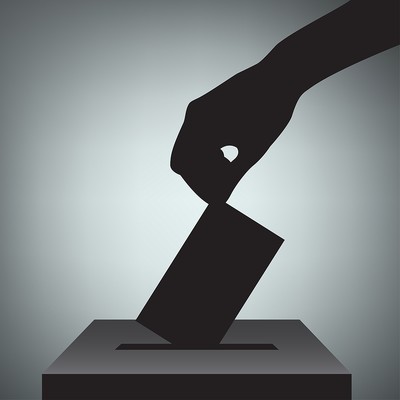 Ballot Box Silhouette Icon