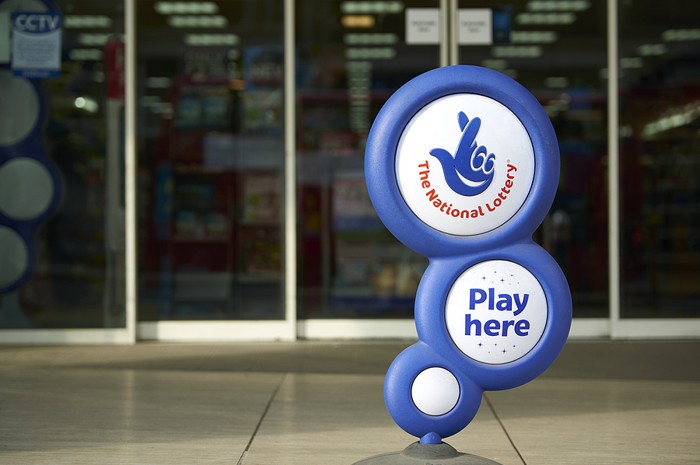 National Lottery Sign