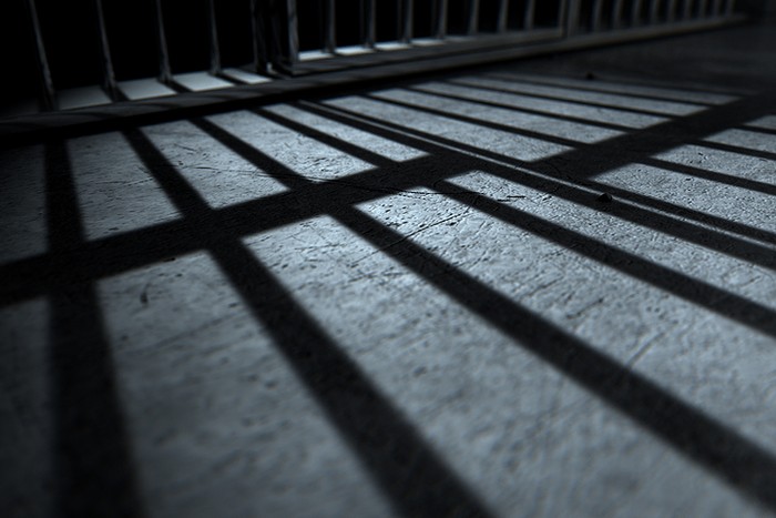 Prison Bars Casting Shadow