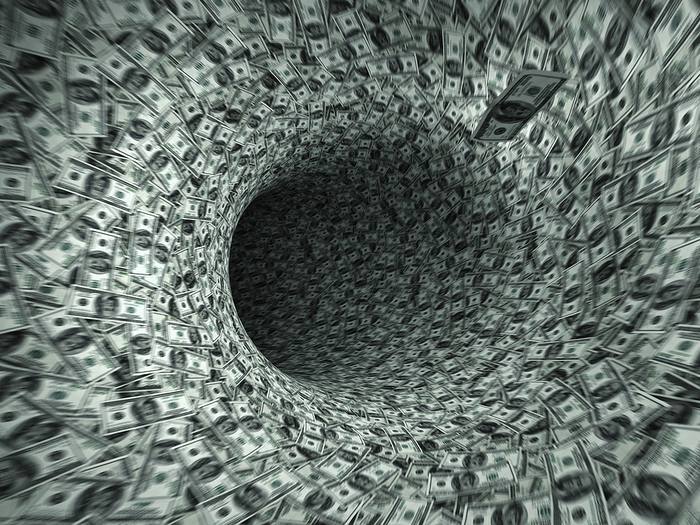 Dollar Bill Black Hole