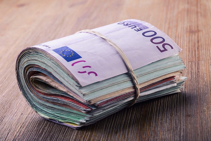 Bundle of Euro Banknotes