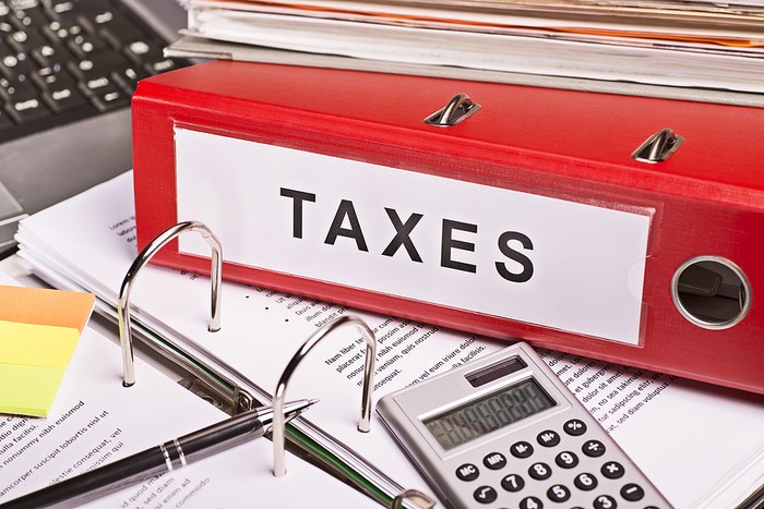 Red Taxes Folder