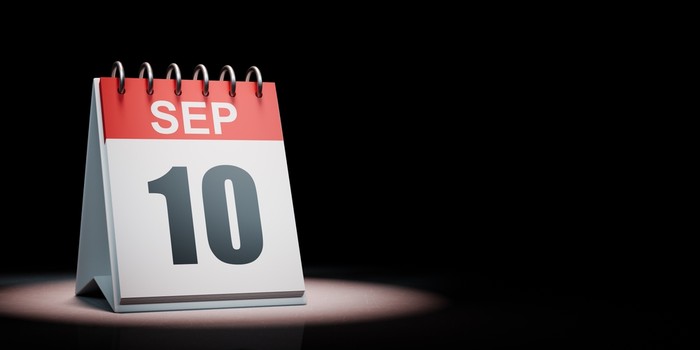 September 10th on Calendar in Spotlight