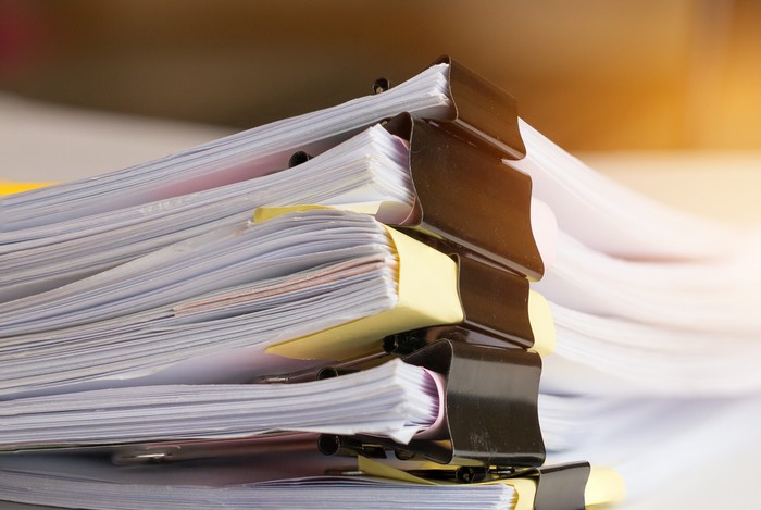 Stack of Paper Documents