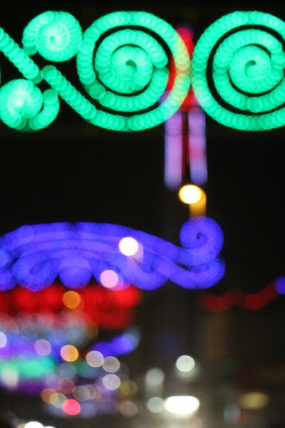 Blurred Blackpool Neon Lights