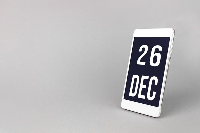 December 26 on Smartphone Screen