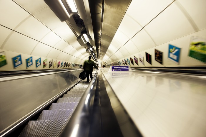 London Underground Escalator
