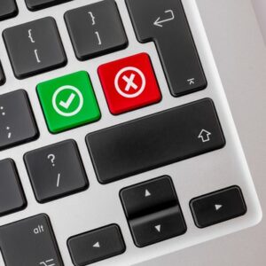 Tick and Cross Keyboard Buttons