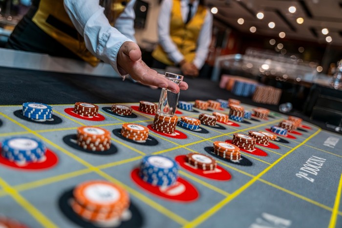 Croupier at Roulette Table