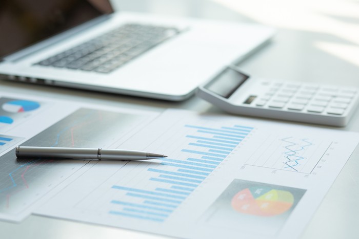 Financial Report on Office Desk