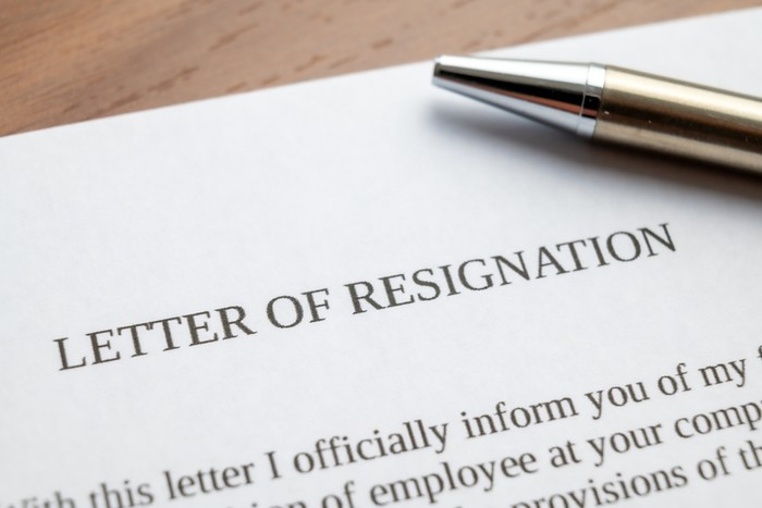 Resignation Letter and Pen