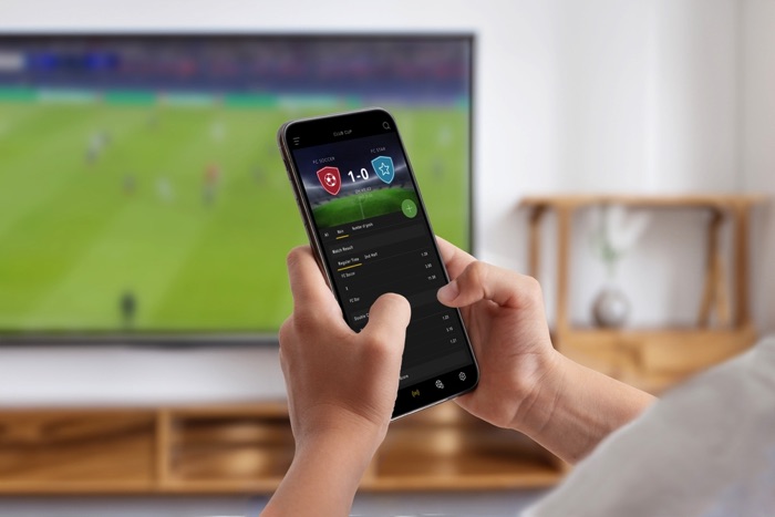 Sports betting on smart phone