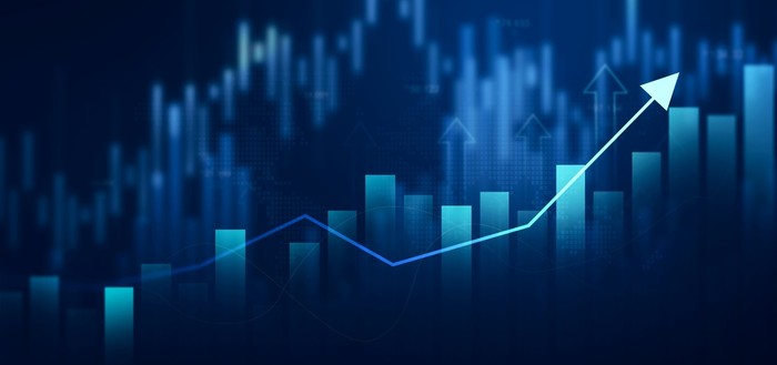 Blue Business Growth Chart