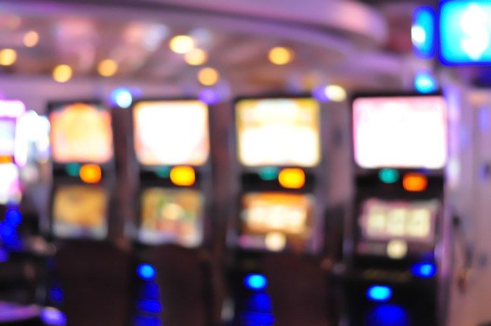 Four Blurred Gaming Machines