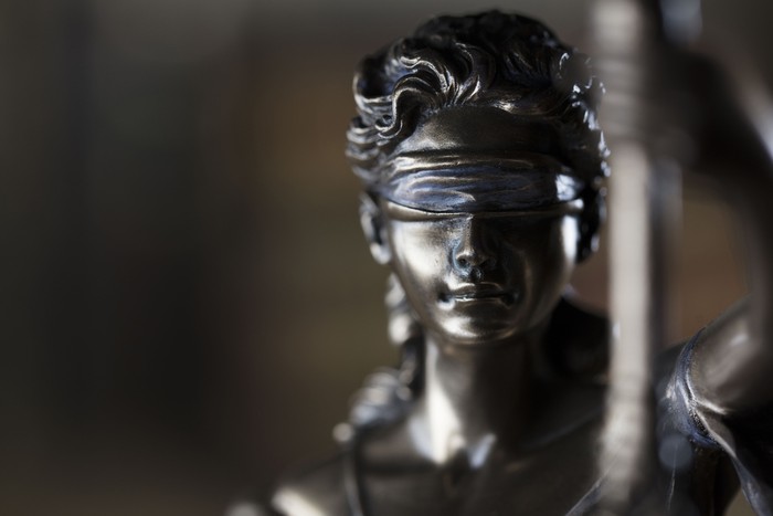 Lady Justice Statue Close Up